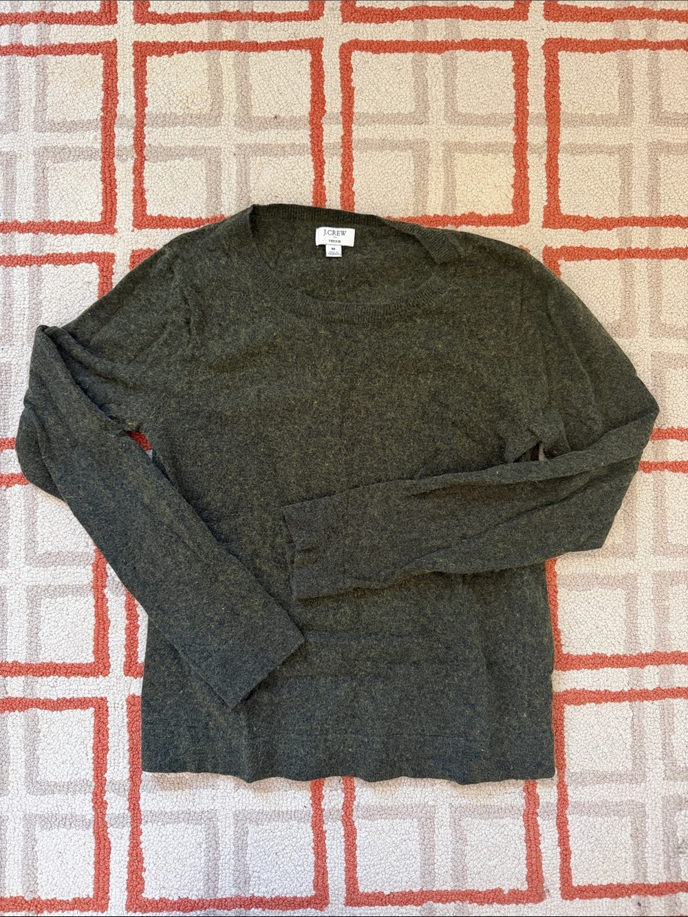 J. Crew Olive Crewneck Sweater